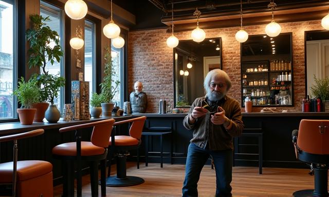 Barber lounge moderne Paris