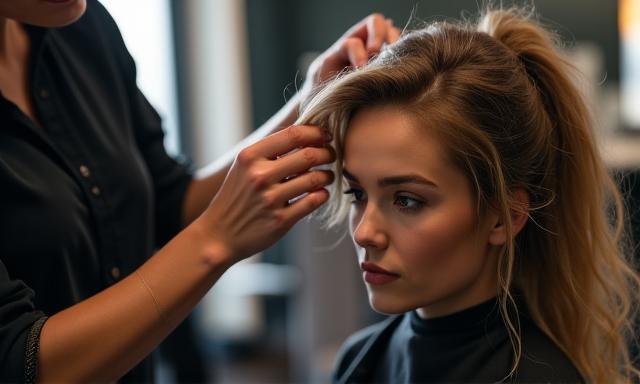 Coiffure personnalisée - Styliste en action